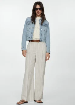 MANGO Kurtki*Kurtka dżinsowa z kieszeniami