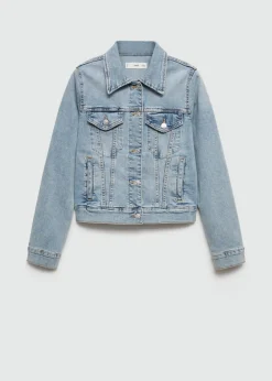 MANGO Kurtki*Kurtka dżinsowa z kieszeniami
