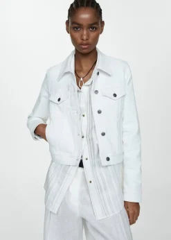 MANGO Kurtki*Kurtka dżinsowa z kieszeniami