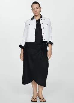 MANGO Kurtki*Kurtka dżinsowa z kieszeniami