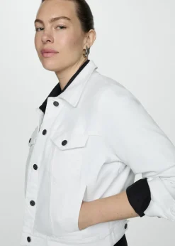 MANGO Kurtki*Kurtka dżinsowa z kieszeniami