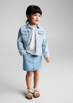 Dzieci MANGO Płaszcze*Kurtka dżinsowa z kieszeniami