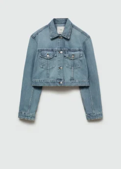 MANGO Kurtki*Kurtka dżinsowa z kieszeniami