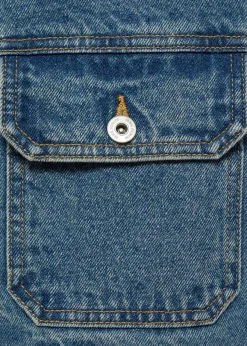 MANGO Kurtki I Koszule Wierzchnie*Kurtka dżinsowa ze wstawkami z baranka