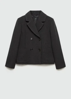 MANGO Kurtki*Kurtka dwurzędowa wełniana