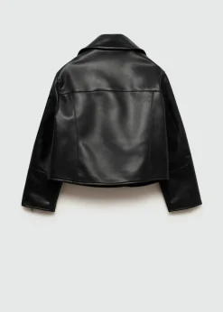 Dzieci MANGO Płaszcze I Kurtki*Kurtka efekt skóry