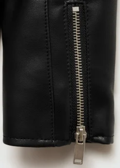 Dzieci MANGO Płaszcze I Kurtki*Kurtka efekt skóry