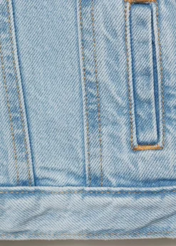 Dzieci MANGO Płaszcze*Kurtka jeansowa z falbanami