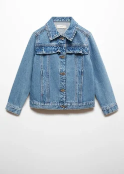 Dzieci MANGO Płaszcze I Kurtki*Kurtka jeansowa z falbanami