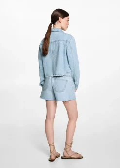 MANGO Płaszcze I Kurtki*Kurtka jeansowa z gwiazdkami