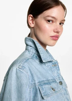 MANGO Płaszcze I Kurtki*Kurtka jeansowa z gwiazdkami