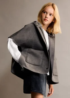 Dzieci MANGO Płaszcze I Kurtki*Kurtka o fasonie peleryny z guzikami