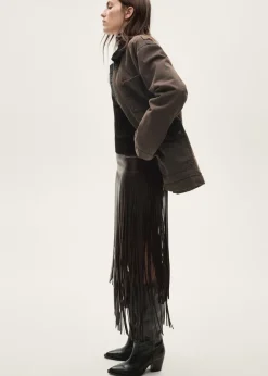 MANGO Płaszcze|Kurtki*Kurtka parka z kontrastowym kołnierzem