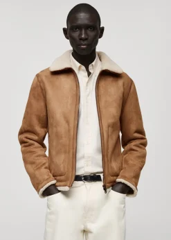 MANGO Kurtki I Koszule Wierzchnie*Kurtka podszyta barankiem