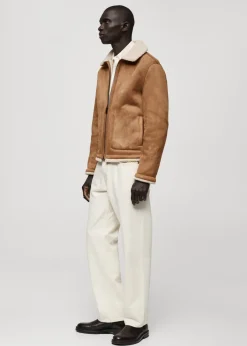 MANGO Kurtki I Koszule Wierzchnie*Kurtka podszyta barankiem