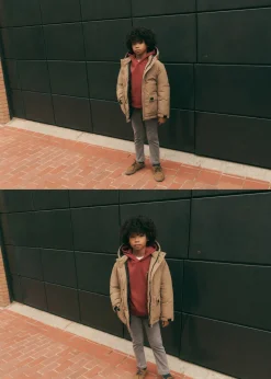 Dzieci MANGO Płaszcze I Kurtki*Kurtka puchowa z kieszeniami i kapturem