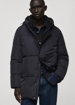 MANGO Kurtki I Koszule Wierzchnie|Płaszcze*Kurtka puffer wodoodporna z kapturem