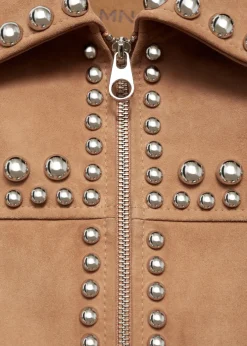 MANGO Kurtki|Skóra*Kurtka skórzana z ćwiekami