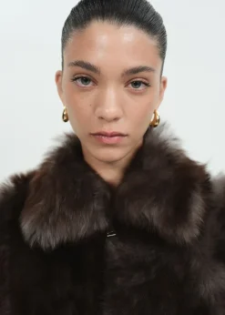 MANGO Kurtki|Skóra*Kurtka skórzana ze sztucznym futerkiem