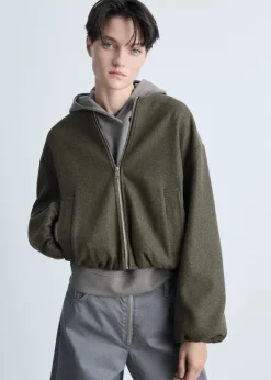 MANGO Kurtki*Kurtka typu bomber z marszczeniami