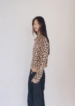 MANGO Kurtki*Kurtka w lamparcie cętki z dwustronnym zapięciem na zamek