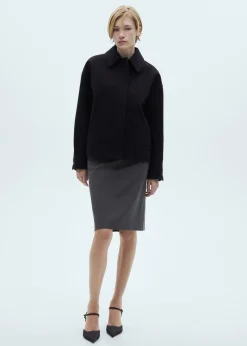 MANGO Kurtki*Kurtka wełniana oversize