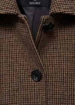 MANGO Kurtki*Kurtka wełniana w drobną pepitkę