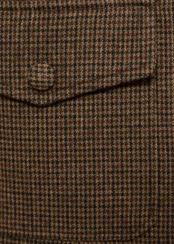 MANGO Kurtki*Kurtka wełniana w drobną pepitkę