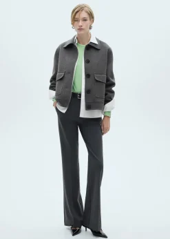 MANGO Kurtki*Kurtka wełniana z kieszeniami