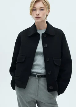 MANGO Kurtki*Kurtka wełniana z kieszeniami