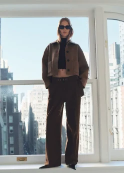 MANGO Kurtki*Kurtka wełniana z kieszeniami