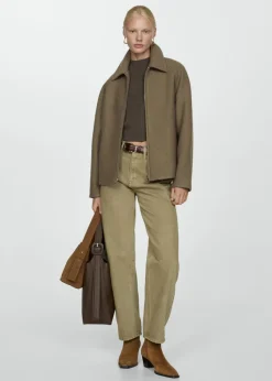 MANGO Kurtki*Kurtka wełniana z kieszeniami