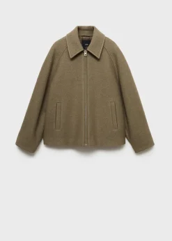MANGO Kurtki*Kurtka wełniana z kieszeniami