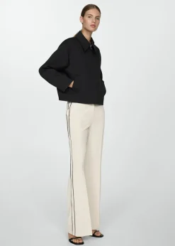 MANGO Kurtki*Kurtka z bawełny z koszulowym kołnierzykiem