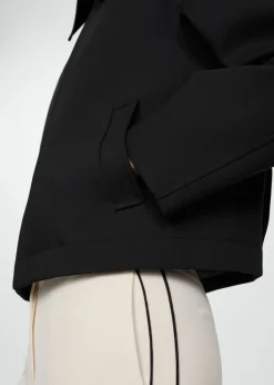 MANGO Kurtki*Kurtka z bawełny z koszulowym kołnierzykiem