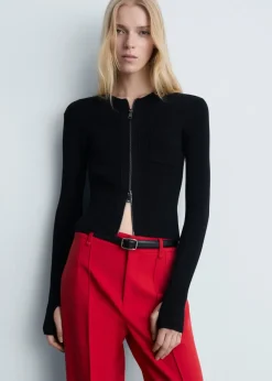 MANGO Kurtki*Kurtka z cienkiej dzianiny na zamek