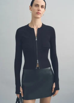 MANGO Kurtki*Kurtka z cienkiej dzianiny na zamek