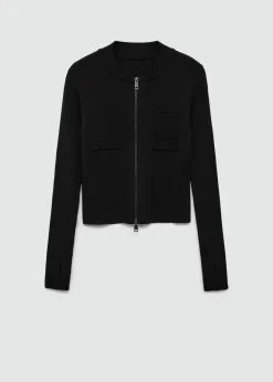 MANGO Kurtki*Kurtka z cienkiej dzianiny na zamek