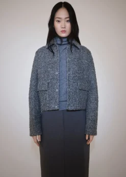 MANGO Kurtki*Kurtka z dzianiny bouclé z kieszeniami