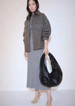 MANGO Kurtki*Kurtka z dzianiny bouclé z kieszeniami