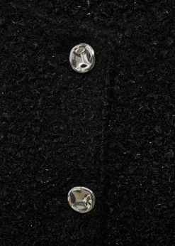 MANGO Kurtki*Kurtka z dzianiny bouclé z błyszczącym wykończeniem