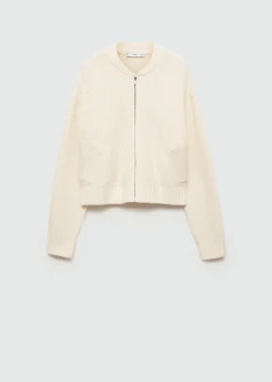 MANGO Kurtki|Swetry I Kardigany*Kurtka z dzianiny na zamek