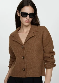 MANGO Kurtki|Swetry I Kardigany*Kurtka z dzianiny z guzikami