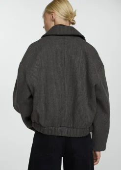 MANGO Kurtki*Kurtka z dzianiny z kieszeniami
