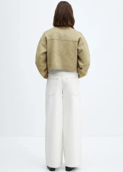 MANGO Kurtki*Kurtka z dzianiny z kieszeniami