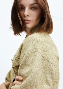 MANGO Kurtki*Kurtka z dzianiny z kieszeniami