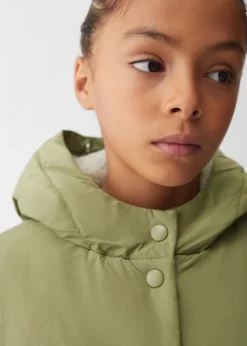 Dzieci MANGO Płaszcze I Kurtki*Kurtka z futrzanym kapturem