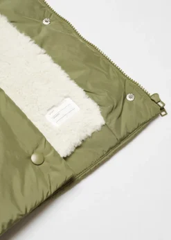 Dzieci MANGO Płaszcze I Kurtki*Kurtka z futrzanym kapturem