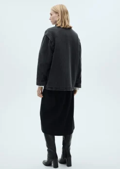 MANGO Płaszcze|Kurtki*Kurtka z kieszeniami i sztruksowym kołnierzem