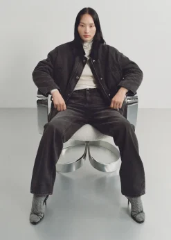 MANGO Płaszcze|Kurtki*Kurtka z kieszeniami i sztruksowym kołnierzem